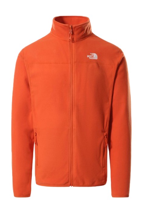 The North Face - 100 Glacıer Full Zıp Erkek Tam Boy Fermuarlı SweatShirt - NF0A5IHQ Turuncu