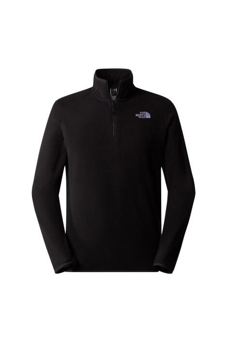 The North Face - 104 Glacıer 1/4 Zıp Erkek Yarım Fermuar Polar - NF0A855W Siyah