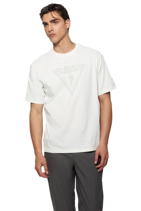 Guess - Alino Cn Erkek T-Shirt - Z4YI00I3Z14 Beyaz