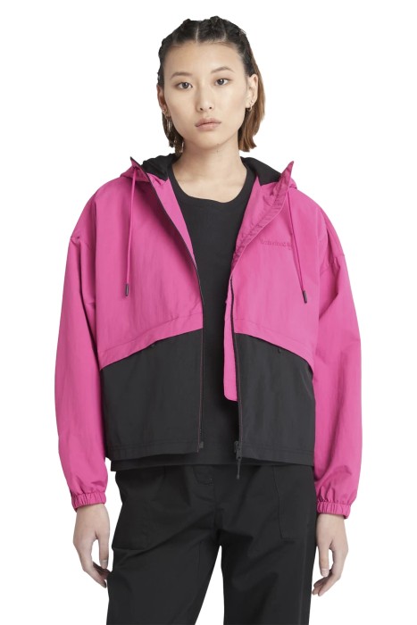 Anti-Uv Windbreaker Kadın Ceket - TB0A6BZJ Pembe/Siyah