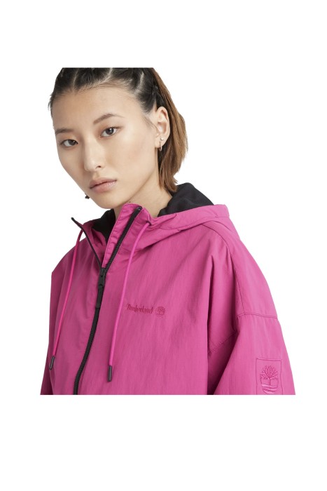 Anti-Uv Windbreaker Kadın Ceket - TB0A6BZJ Pembe/Siyah