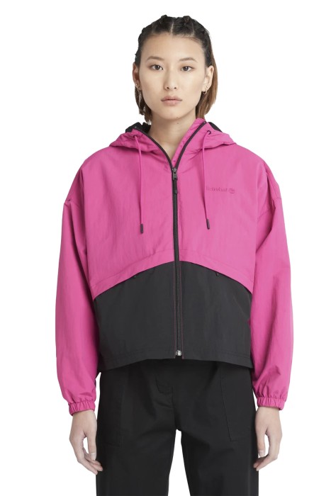 Anti-Uv Windbreaker Kadın Ceket - TB0A6BZJ Pembe/Siyah