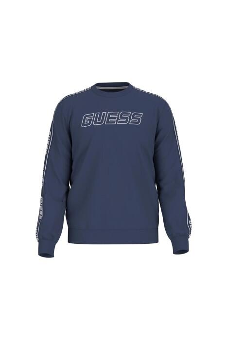 Guess - Arlo Cn Erkek SweatShirt - Z4GQ24K6ZS1 Mavi