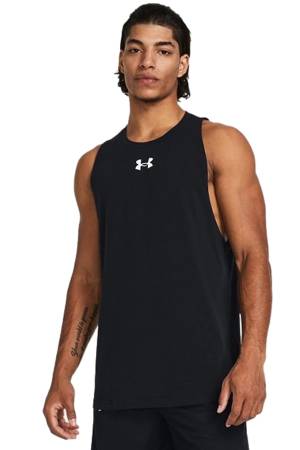 Baseline Cotton Tank Erkek Spor Atlet - 1361901 Siyah - Thumbnail