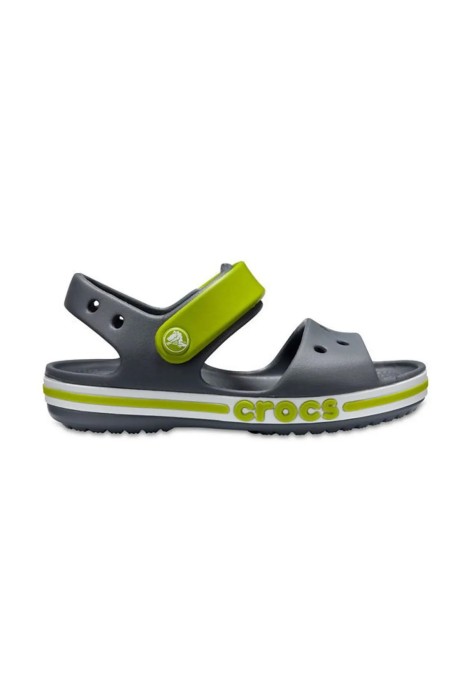 Crocs - Bayaband Çocuk Sandalet - 205400 Gri/Yeşil