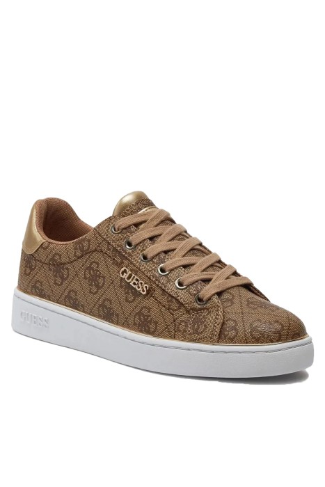 Guess - Beckie Kadın Sneaker - FL7BKIFAL12 Bej/Kahverengi