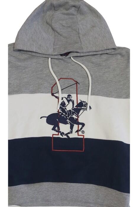 Beverly Hills Polo Club Erkek Çocuk SweatShirt - 22WKF013367201 Gri Melanj