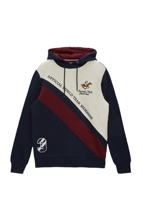 Beverly Hills Polo Club - Beverly Hills Polo Club Erkek SweatShirt - 22WMFH13368301 Lacivert