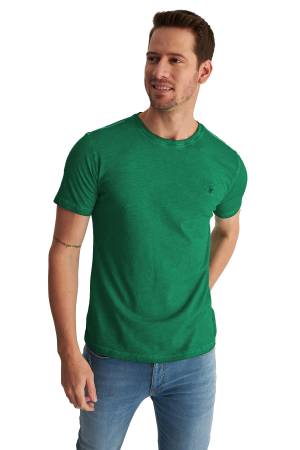 Beverly Hills Polo Club Erkek T-Shirt - 22SMF0K6203801 Yeşil - Thumbnail