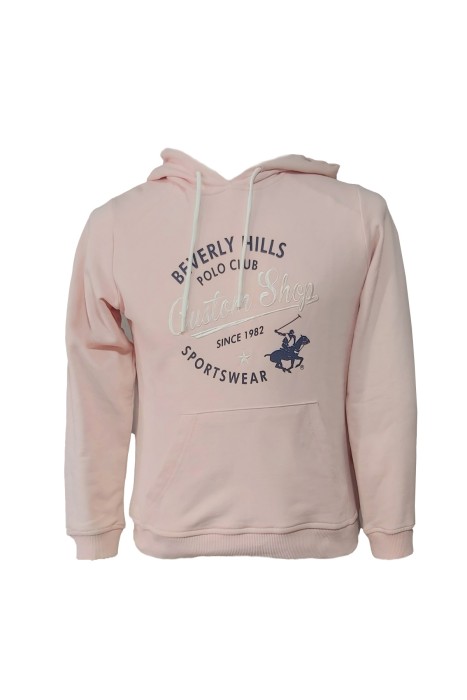 Beverly Hills Polo Club - Beverly Hills Polo Club Kadın SweatShirt - 22WWFH13353801 Koyu Pudra