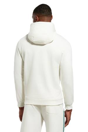 Bikkembergs Erkek Kapüşonlu SweatShirt - PBMF0035 Beyaz - Thumbnail