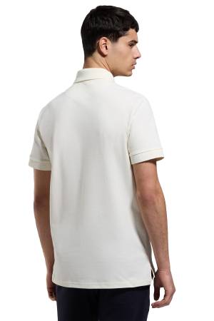 Bikkembergs Erkek Polo T-Shirt - PBMT0074 Beyaz - Thumbnail