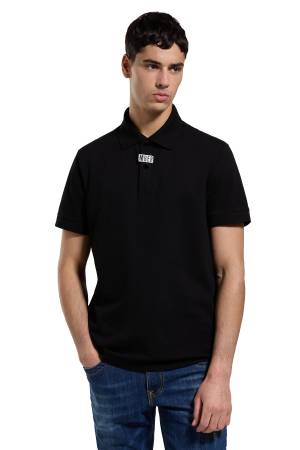 Bikkembergs Erkek Polo T-Shirt - PBMT0074 Siyah - Thumbnail