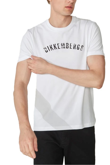 Bikkembergs Erkek T-Shirt - BMT0150 Beyaz