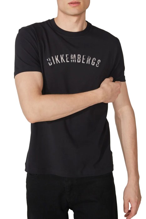 Bikkembergs - Bikkembergs Erkek T-Shirt - BMT0150 Siyah