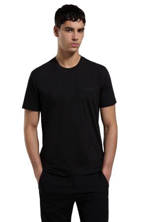 Bikkembergs Erkek T-Shirt - BMT0202 Siyah - Thumbnail