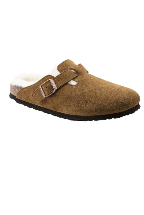 Birkenstock - Boston Fell Vl Laf Kadın Terlik - 1001141 Vizon