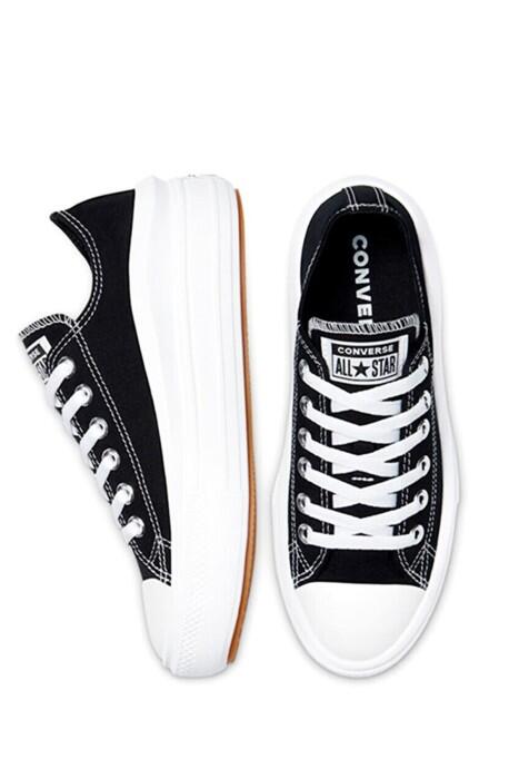 Canvas Color Chuck Taylor All Star Move Kadın Sneaker - 570256C Siyah