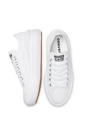 Canvas Color Chuck Taylor All Star Move Kadın Sneaker - 570257C Beyaz - Thumbnail