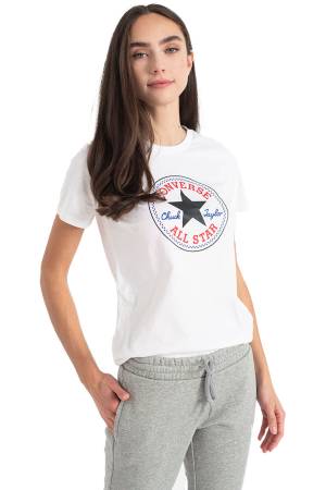 Chuck Patch Classic Tee Kadın T-Shirt - 10022560 Beyaz - Thumbnail