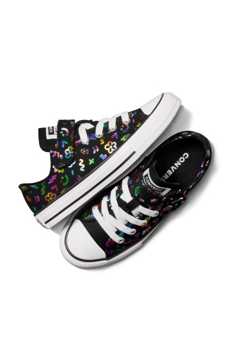 Chuck Taylor All Star Doodles Çocuk Sneaker - A07218C Siyah