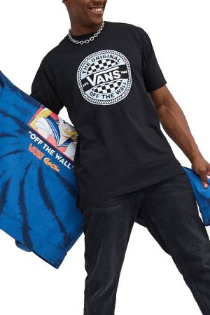 Circle Checker Ss Tee Erkek T-Shirt - VN0A7S7C Siyah - Thumbnail