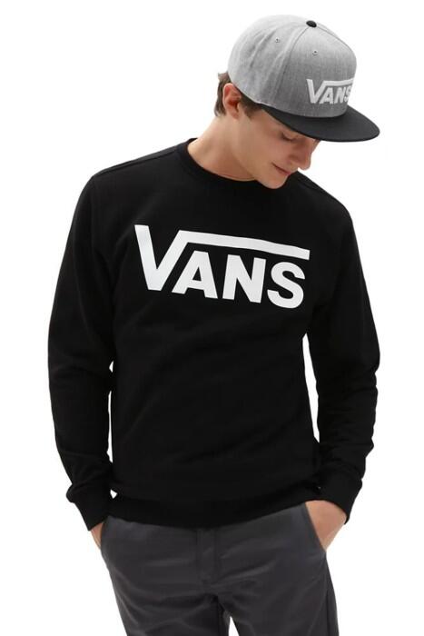 Vans - Classic Crew Ii Erkek SweatShirt - VN0A456A Siyah/Beyaz