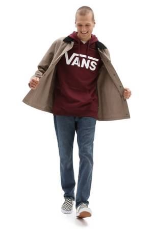 Classic Po Hoodie Ii Erkek SweatShirt - VN0A456B Bordo - Thumbnail