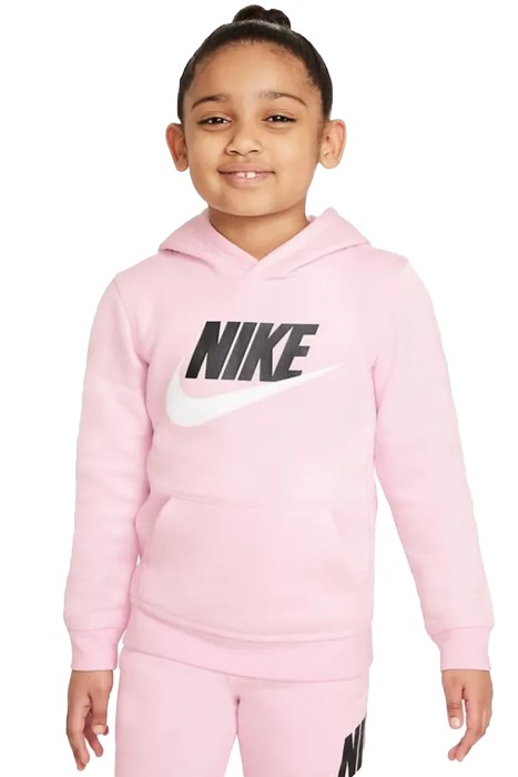 Nike Kids - Club Hbr Pullover Çocuk Kapüşonlu SweatShirt - 86G703 Pembe