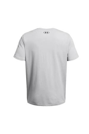 Colorblock Wordmark Ss Erkek T-Shirt - 1382829 Mod Gri/Siyah - Thumbnail