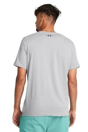 Colorblock Wordmark Ss Erkek T-Shirt - 1382829 Mod Gri/Siyah - Thumbnail