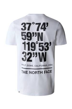 Coordinates S/S Tee - Eu Erkek T-Shirt - NF0A826X Beyaz - Thumbnail