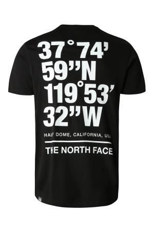 Coordinates S/S Tee - Eu Erkek T-Shirt - NF0A826X Siyah - Thumbnail