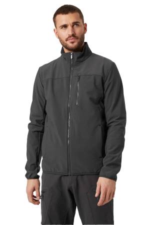 Crew Softshell 2.0 Erkek Ceket - 30223 Koyu Gri - Thumbnail