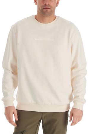 CSC Basic BAR Split Crew Erkek Sweatshirt Krem - Thumbnail