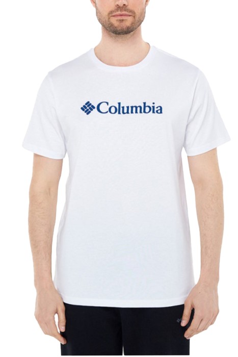 Columbia - CSC Basic Big Logo Brushed Erkek Kısa Kollu T-Shirt Beyaz
