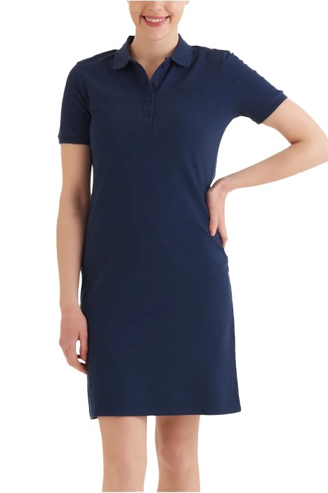 Columbia - CSC Basic Polo Dress Kadın Kısa Kollu Elbise - CS0378 Koyu Lacivert