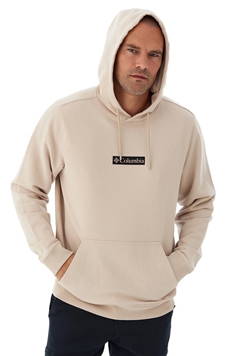 CSC Framed Puff Erkek Kapüşonlu Sweatshirt - CS0380 Bej