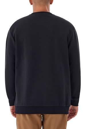 CSC Gem Columbia Label Erkek Sweatshirt - CS0382 Siyah - Thumbnail