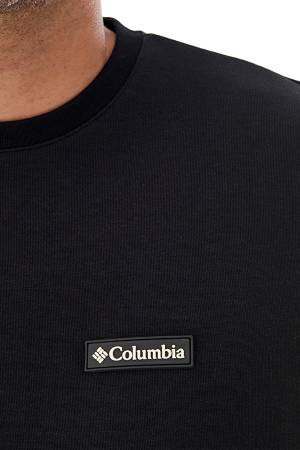 CSC Gem Columbia Label Erkek Sweatshirt - CS0382 Siyah - Thumbnail