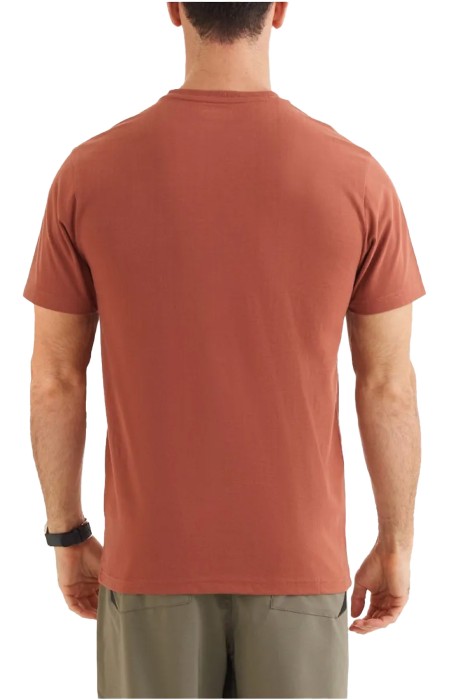 Columbia - CSC M Basic Logo Brushed Erkek Kısa Kollu T-Shirt - CS0282 Kahverengi