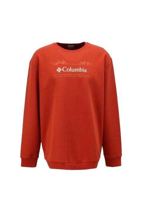 Columbia - CSC Nature And Back Erkek Sweatshirt - CS0329 Kiremit