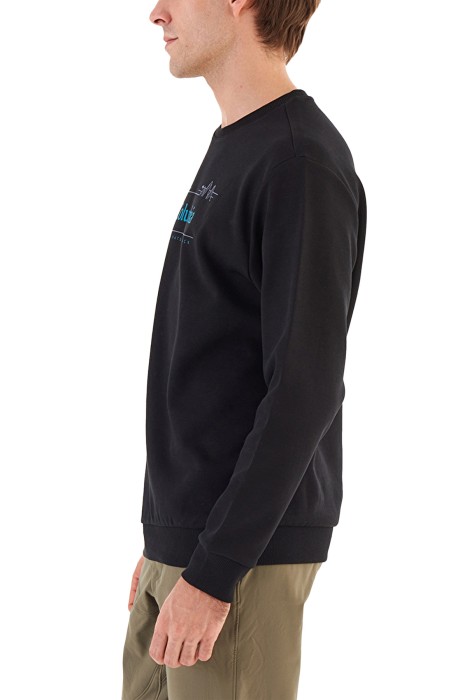 CSC Nature And Back Erkek Sweatshirt - CS0329 Siyah