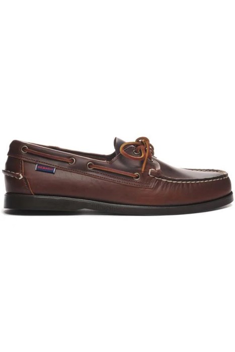 Sebago - Docksides Portland Waxed Erkek Deri Ayakkabı - 70000G0 Kahverengi