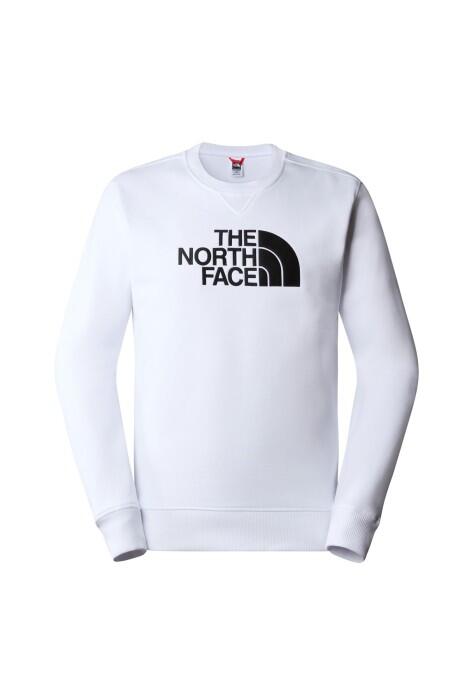 The North Face - Drew Peak Crew Erkek SweaShirt - NF0A4SVR Beyaz/Siyah