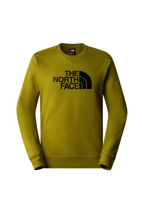 The North Face - Drew Peak Crew Erkek SweaShirt - NF0A4SVR Koyu Yeşil