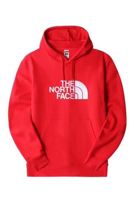 The North Face - Drew Peak Pullover Hoodie Erkek SweatShirt- NF00AHJY Kırmızı/Beyaz