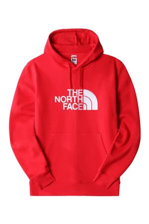 Drew Peak Pullover Hoodie Erkek SweatShirt- NF00AHJY Kırmızı/Beyaz - Thumbnail