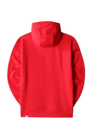 Drew Peak Pullover Hoodie Erkek SweatShirt- NF00AHJY Kırmızı/Beyaz - Thumbnail