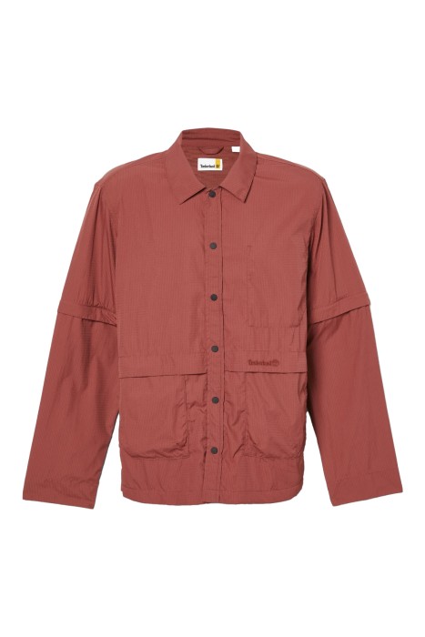 Dwr Convertible Overshirt Erkek Gömlek - TB0A68C9 Nar Çiçeği